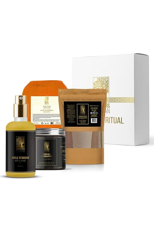 Hammam Ritual Box: Exfoliación y cuidado corporal completo con ingredientes naturales de calidad.