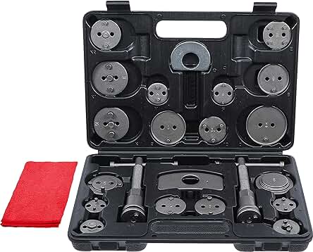 Herramienta de frenos BGS Diy | Kit completo de reposicionador de pistones de freno