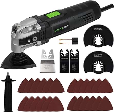 Herramientas oscilantes GALAX PRO: versátiles, potentes y con accesorios variados.