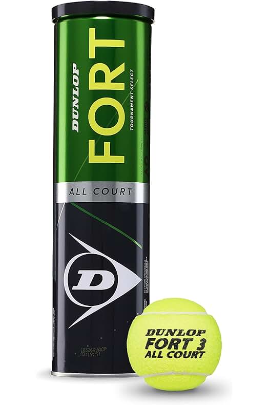 High-Performance DUNLOP Tennis Ball Fort Court - Perfect for Clay, Hard Court, and Grass