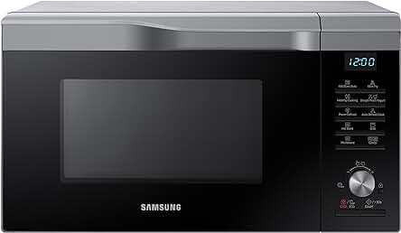 Horno-Microondas Samsung MC28M6055CS/EC con grill 2 en 1 para cocina versátil.
