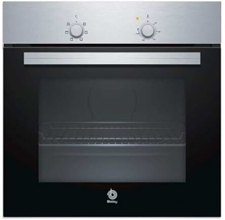 Horno multifunción Balay, 5 funciones/Aire 3D, indicador luminoso, 71 L, 60 cm, Inox Básico