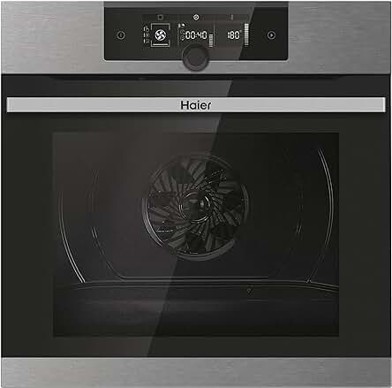 Horno multifunción Haier Series 2 con Wi-Fi, limpieza h2O y clasificación energética A+.