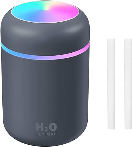 Humidificador de aire para bebés con alivio de mocos y tos, silencioso y automático.