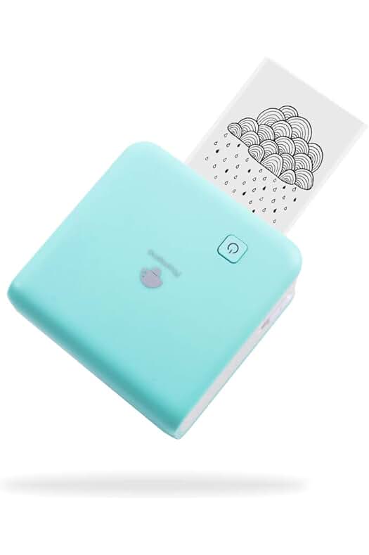 Impresora térmica portátil con Bluetooth de alta resolución para imprimir desde dispositivos móviles.