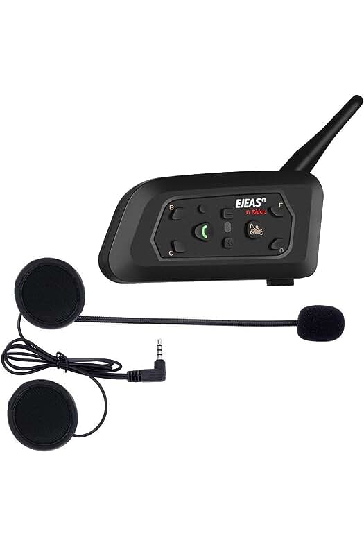 Intercomunicador Bluetooth para Motocicletas Ejeas V6 Pro - Comunicación de largo alcance entre motociclistas