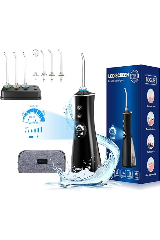 Irrigador bucal portátil: dientes limpios en cualquier momento y lugar.
