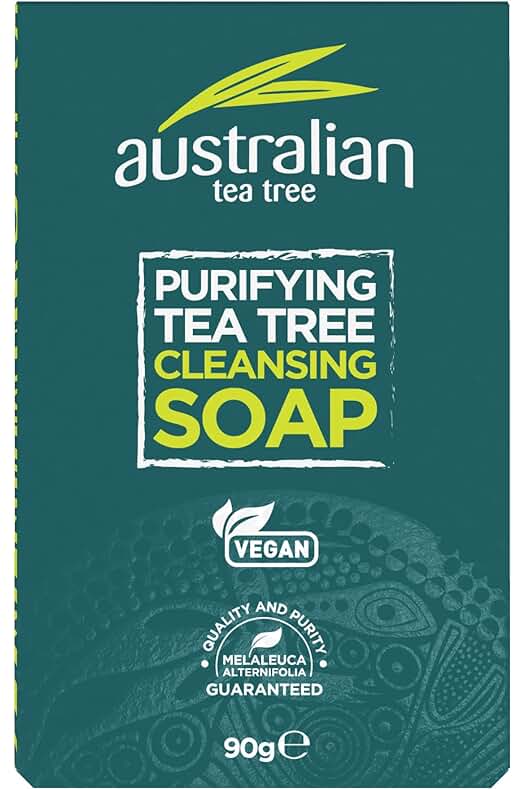 Jabón de Árbol de Té - 90 gramos: Cuida tu piel con este suave jabón natural.