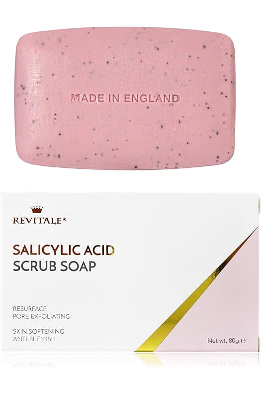 Jabón exfoliante con ácido salicílico: Elimina el acné, suaviza la piel y combate las verrugas.