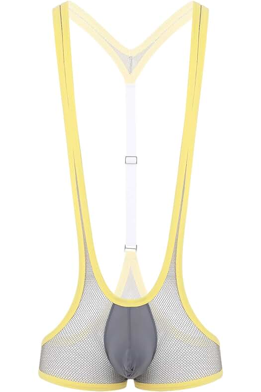 Jockstrap Bodysuit para Hombre: Elegante y Cómoda Ropa Interior Masculina de Malla Transparente
