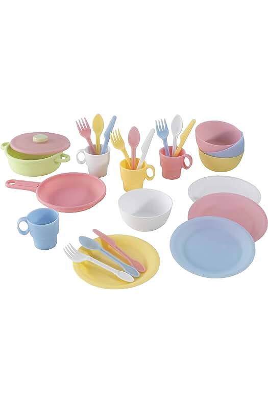 Juego completo de utensilios de cocina de juguete para niños de 3+ años.