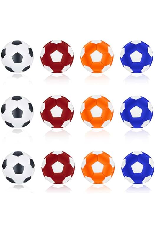 Juego de 12 Pelotas de Futbolín, 32 mm, para Adultos y Niños, Suministros de Juego de Mesa