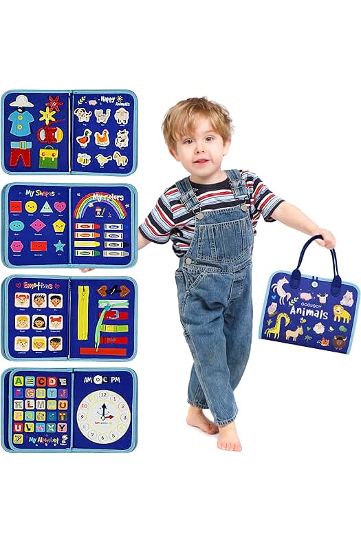 Juego de Actividades Montessori para Niños, Juguetes Educativos para Aprendizaje y Entretenimiento.