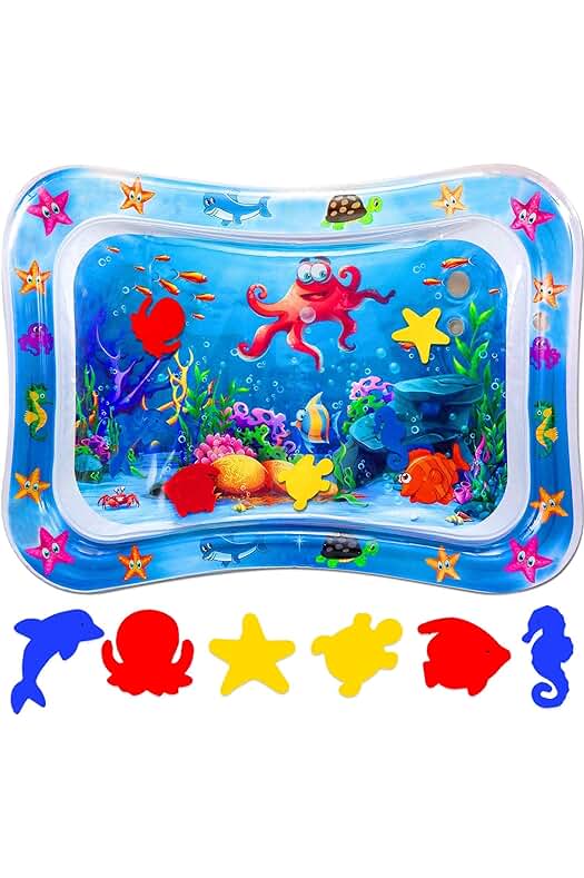 Juego de agua para niños: Alfombra de actividades acuáticas para el desarrollo cerebral.