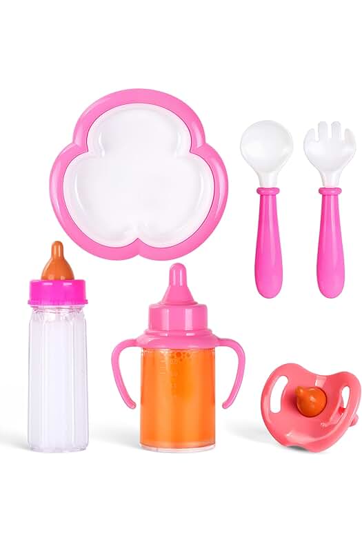 Juego de Alimentación de Muñecas: Botella Mágica para Bebé - ¡Divertido y Realista!