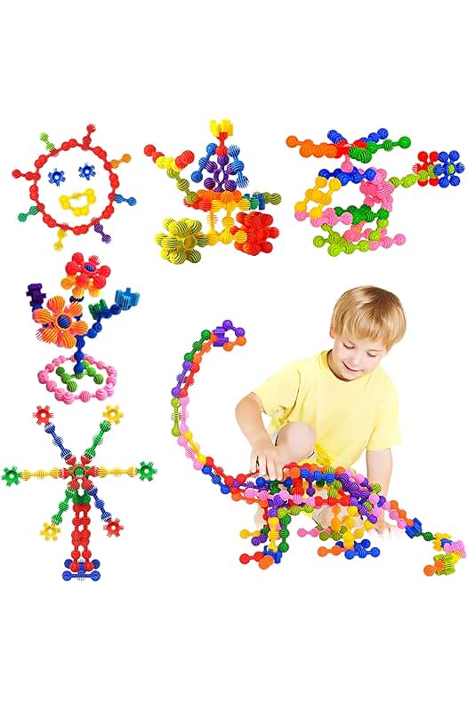 Juego de Bloques de construcción creativos - Set de 100 Piezas para niños y niñas.