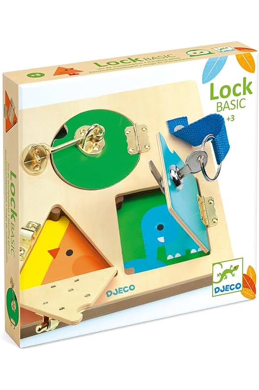 Juego de Bloques LockBasic para Bebés y Primera Infancia - DJECO (36213)