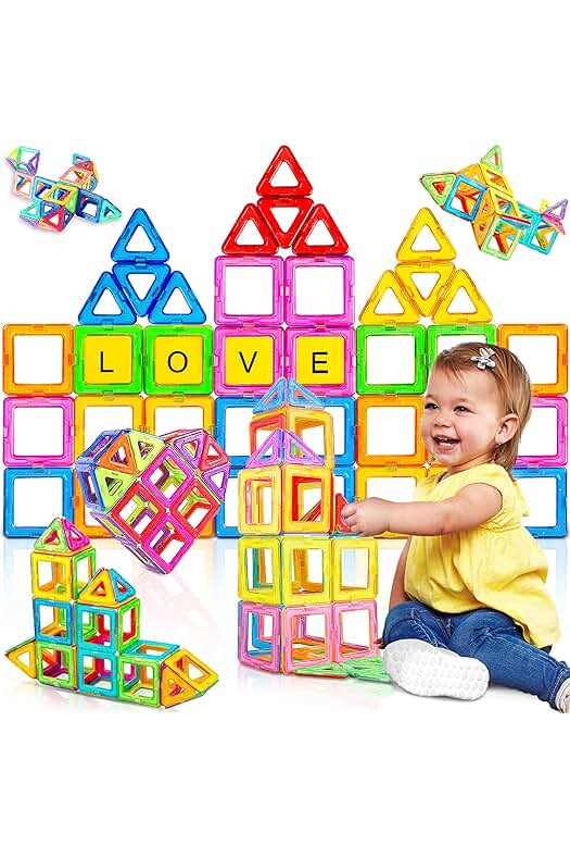 Juego de Bloques Magnéticos para Niños - Construcciones Creativas y Divertidas (46 Piezas)