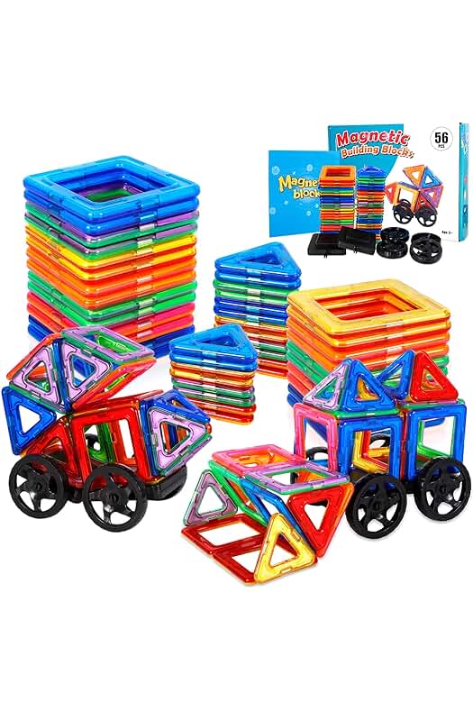 Juego de bloques magnéticos para niños, diversión educativa para niños y niñas de 3 a 8 años.