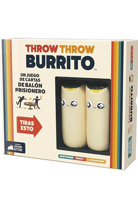 Juego de Cartas Exploding Kittens Throw Throw Burrito - Divertido y competitivo.