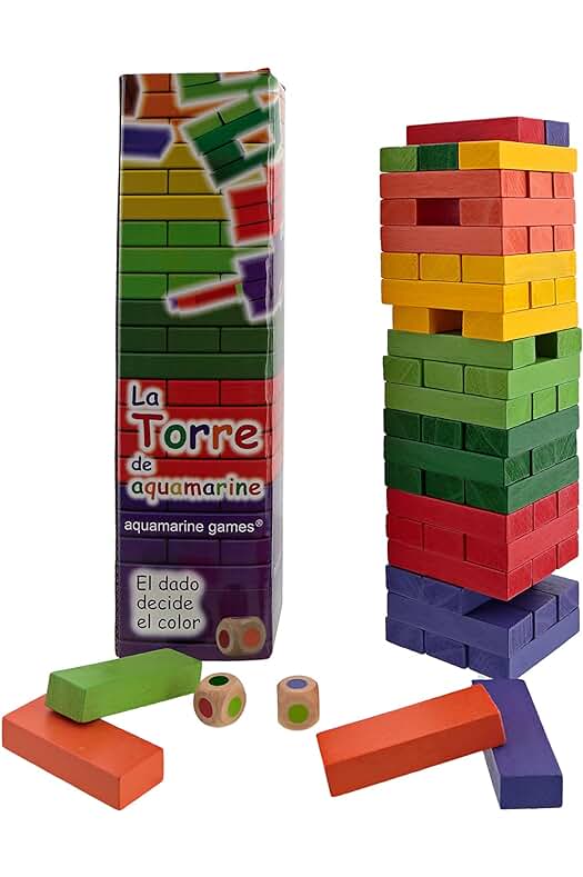 Juego de construcción de colores para todas las edades: Torre de Colores Aquamarine Games.