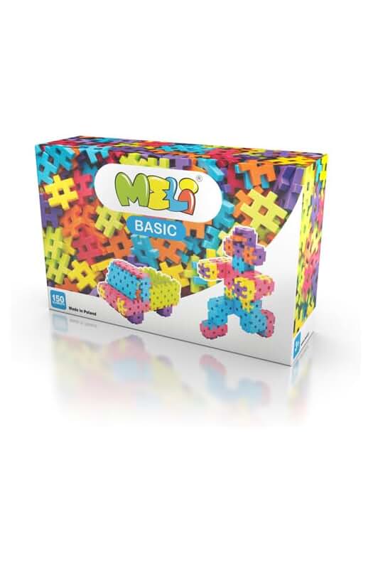 Juego de construcción MELI- Basic de 150 piezas en colores vibrantes (50000)