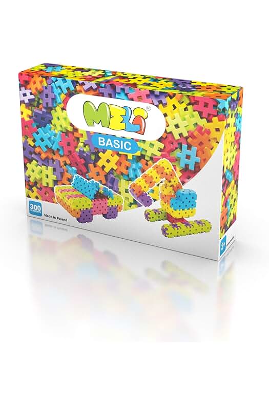 Juego de construcción MELI- Basic: diversión garantizada con 300 piezas multicolores (50005).