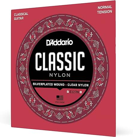 Juego de Cuerdas Clásicas de Nylon para Guitarra Española - DAddario EJ27N