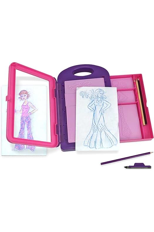 Juego de Diseño de Moda Melissa & Doug, Juguete Creativo para Niños y Niñas, 16 Piezas