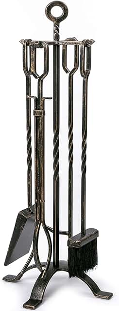 Juego de herramientas de chimenea de hierro forjado: el complemento perfecto para tu chimenea.