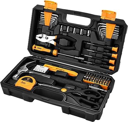 Juego de herramientas manuales DEKO TZ62: ¡Completa tu hogar con esta caja de herramientas versátil!