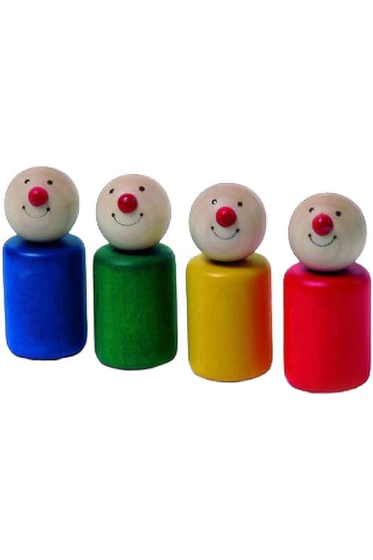 Juego de Juguetes para Bebés: NIC- Little Men Pico, 4 Piezas, Multicolor (1803)