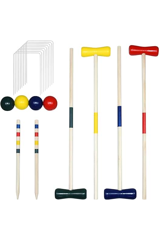 Juego de Krocket de Madera para toda la familia, con accesorios completos y calidad garantizada.