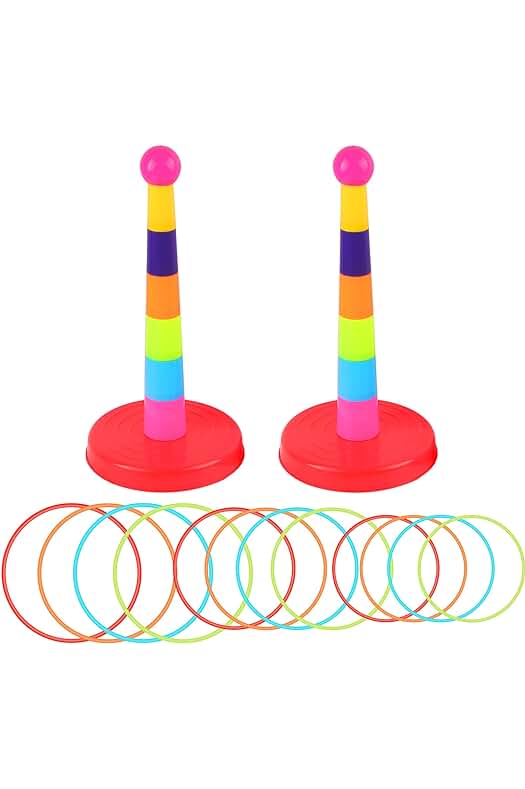 Juego de lanzamiento de aros para Carnaval al Aire Libre - Ideal para niños y adultos.