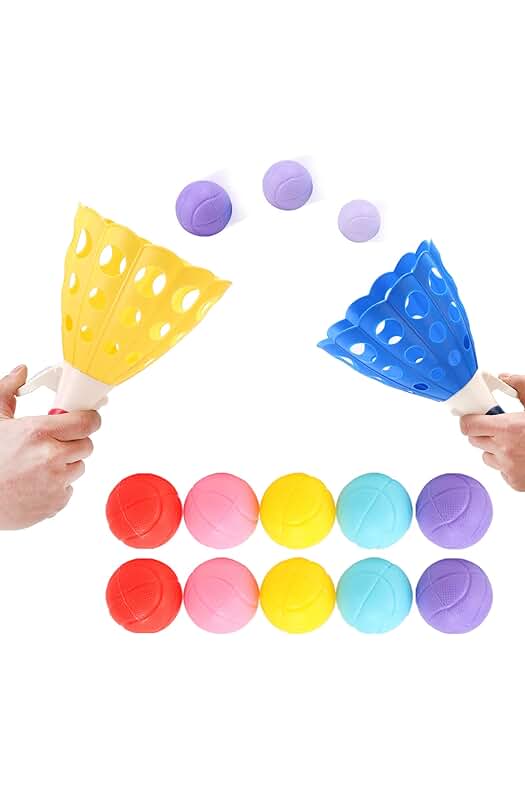 Juego de lanzamiento para niños: Divertido juego de fiesta con cestas y pelotas.