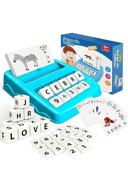 Juego de Letras Montessori: Aprende a Leer de forma Divertida - Regalo Ideal para Niños de 3-8 Años