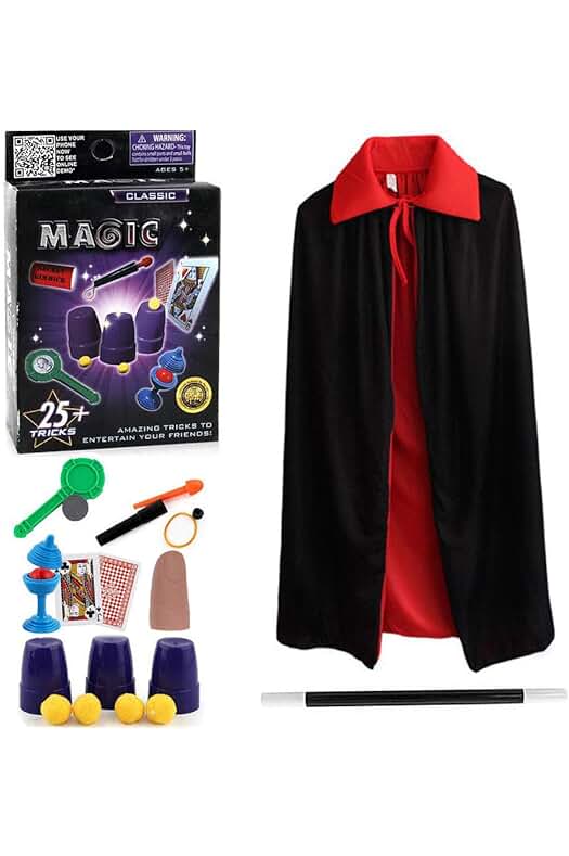 Juego de Magia para Niños: Conjunto de Trucos Creativos y Divertidos con Caja de Magos.