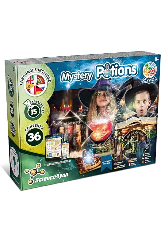Juego de Magia para Niños: Crea tus Pociones Misteriosas con el Caldero Mágico. Regalo Original.