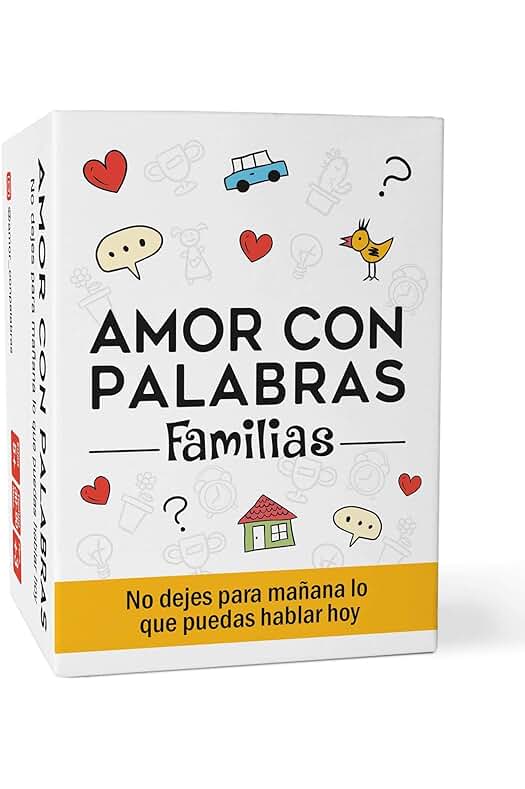 Juego de Mesa AMOR CON PALABRAS - Fortalece Vínculos Familiares con Conversaciones de Calidad.