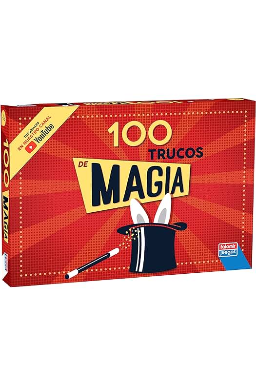 Juego de mesa de magia con 100 trucos para niños mayores de 7 años