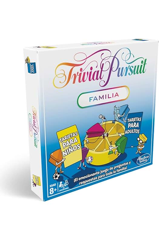 Juego de Mesa Trivial Pursuit Familiares: ¡Diviértete en familia respondiendo preguntas y aprendiendo juntos!