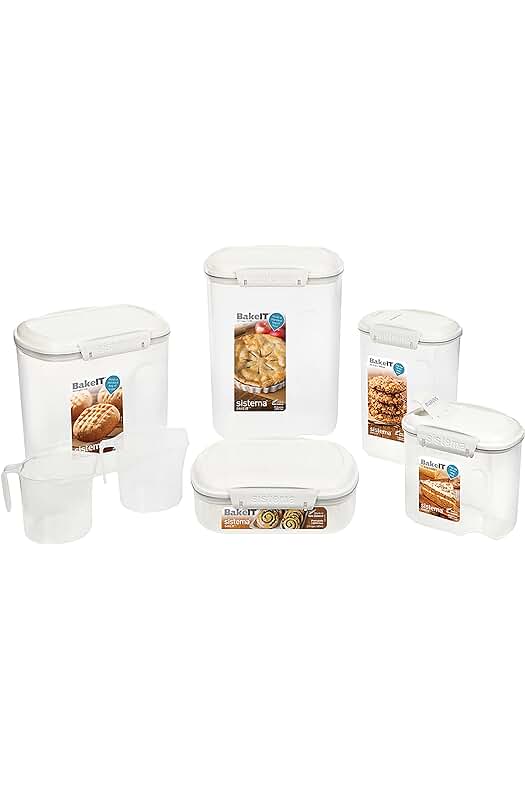 Juego de recipientes para despensa Bake IT: Organiza y conserva tus alimentos de manera práctica.