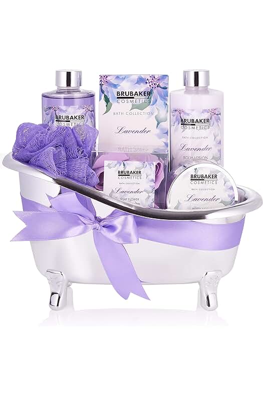 Juego de regalo de spa de lujo con aroma relajante de lavanda - 7 piezas