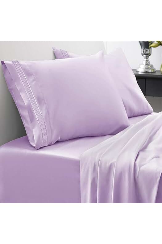 Juego de Ropa de Cama de Lujo en Microfibra Cepillada de Alta Calidad - Lavanda