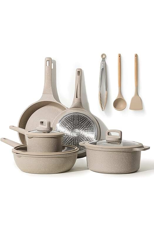Juego de Sartenes Antiadherentes de CAROTE - Sartenes, Ollas, Cacerola, Wok y Utensilios de Cocina.