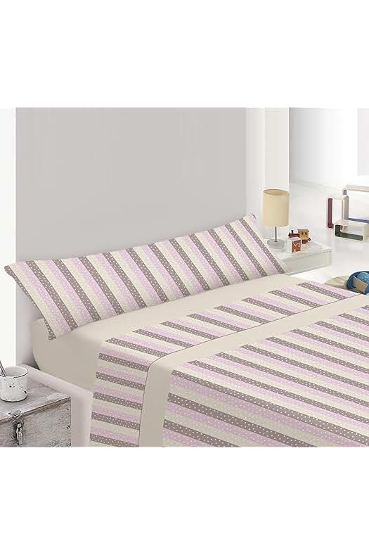 Juego de sábanas de verano para cama de 135x200 con estampado de Aquario.