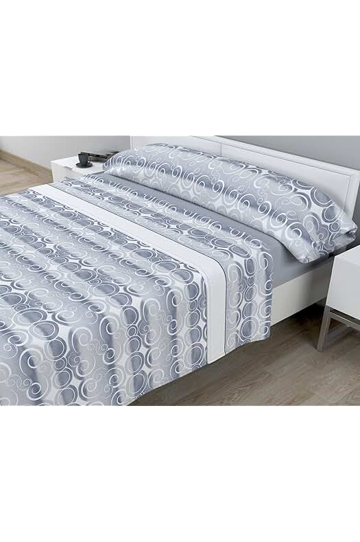 Juego de sábanas térmicas Pirineo - Textura suave y cálida - 3 Piezas - VENEG Azul - Cama 135 cm