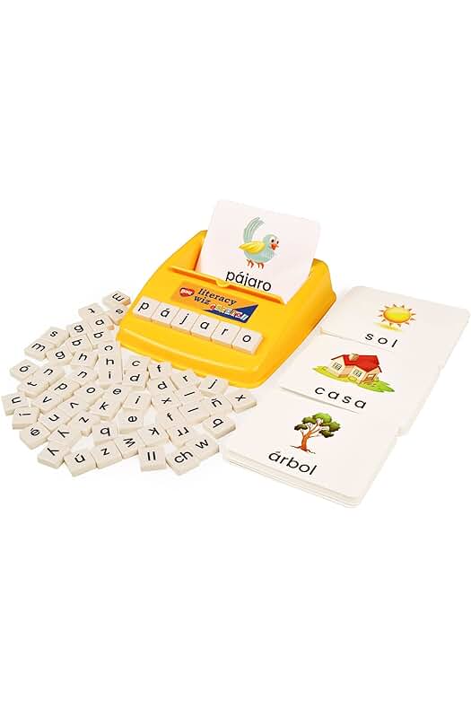 Juego de Tarjetas de Palabras en Español para Aprender Idiomas en Preescolar y Mejorar la Lectura.