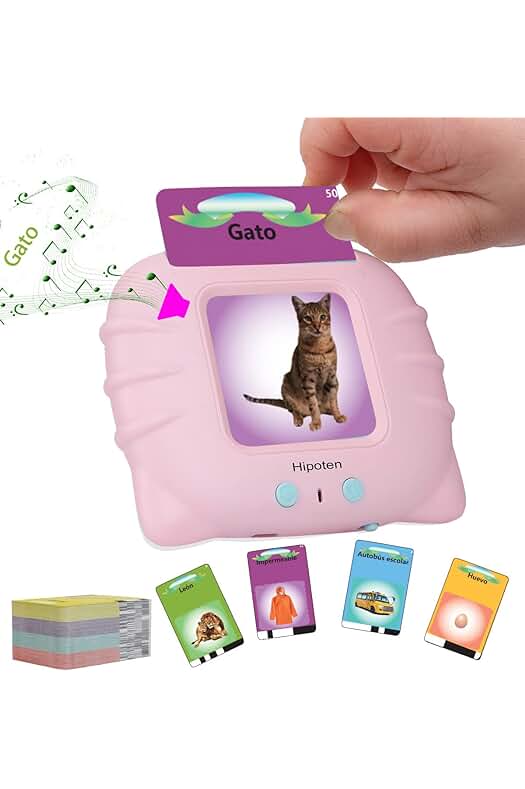 Juego de Tarjetas Flash Parlantes: Aprende y Diviértete con Juguetes Educativos para Preescolares.