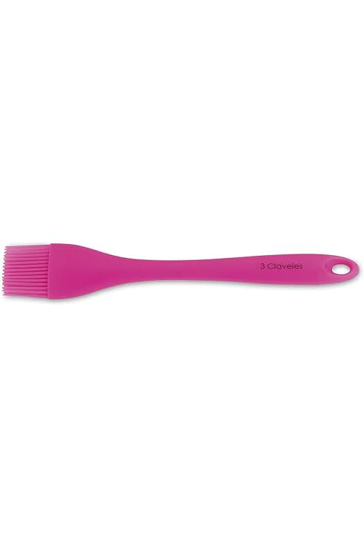 Juego de utensilios de cocina 3 Claveles Menaje, acero inoxidable 18/8, color rosa, varios tamaños.